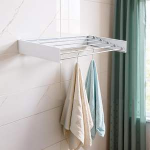 Toallero de Baño Metálico Ajustable y Desmontable, Tipo de Pie, Plegable y con Diseño Funcional para Secar Ropa y Toallas - Product Image 4