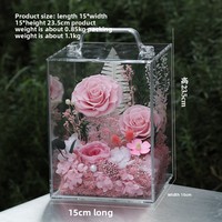 Caja de Regalo con Rosa Eterna, para el Festival de Tanabata, Día de la Madre, Temporada de Graduación, para Enviar a la Novia, Maestra, Eventos, Regalo