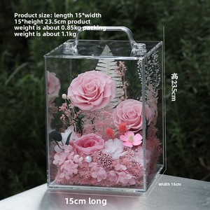 Boîte cadeau de roses éternelles pour la fête de Tanabata, la fête <span class=keywords><strong>des</strong></span> mères, la saison <span class=keywords><strong>des</strong></span> diplômes, à offrir à une petite amie, une professeure, ou lors d'autres événements. - Product Image 4