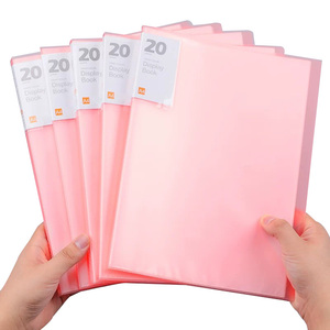 <strong>A4</strong> Data <strong>File</strong> Presentation Book With 10/30/40/60/80/100 <strong>Clear</strong> Plastic Pockets PP Material <strong>Document</strong> <strong>File</strong> <strong>Folder</strong> Display - Product Image 3