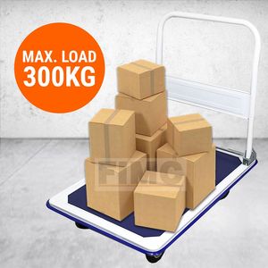 Chariot à plate-forme en fer de haute qualité 300Kg capacité de poids pliant pousser Cargo <span class=keywords><strong>Prestar</strong></span> plate-forme camion à main - Product Image 6