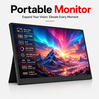 Moniteur portable sans fil GetMi Wholesale 1080P IPS 15,6 pouces avec lecteur multimédia interne, prend en charge la vidéo, la musique et les photos