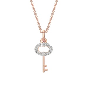 Chaîne porte-clés en diamant or rose/argent clouté pendentifs et breloques Zircon/Moissanite/laboratoire/diamant naturel - Product Image 6