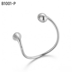 Amy Amy Cuff <b>Bracelet</b> B1001 Silver Plated <b>Ball</b> Shape Classic Women's Jewelry Gift - Product Image 1