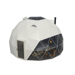 Carpa Domo Geodésica Transparente de PVC de 4m, 5m, 6m con Estructura de Acero Q235, Ecológica, para Jardín, Glamping, Observación de Estrellas y Jardinería - Product Image 2
