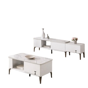 Meuble <span class=keywords><strong>TV</strong></span> en MDF avec plateau en pierre frittée et placage de chêne naturel scandinave, pour hôtel, villa, salon, avec rangement écologique, disponible en gros - Product Image 5