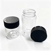 Pot en plastique transparent antivol de qualité alimentaire pour animaux de compagnie, 60 ml, 100 ml, 120 ml, avec bouchon inviolable à l'épreuve des enfants
