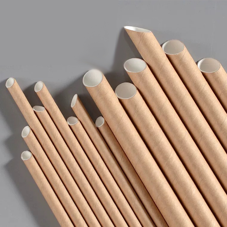 Customized 100% Biodegradable Disposable Boba Large Straw for Bubble Tea Hard Straw for Drinking Cup