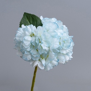 Fiori di <span class=keywords><strong>Ortensia</strong></span> Bianchi e Blu Artificiali in Seta, Grandi Dimensioni, per Decorazioni Matrimoniali e Autunnali - Product Image 5