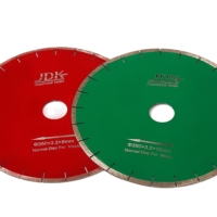 Lame de scie diamantée nitridée soudée haute fréquence de qualité industrielle JDK, certifiée CE, silencieuse, 16 pouces, pour la découpe de marbre à l'eau