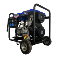 Generator Inverter Diesel Super Silent 5kW GDD6500ES-A 5000W dengan Starter Elektrik, Cadangan Daya Rumah untuk RV