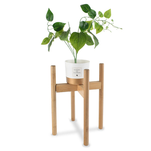 <span class=keywords><strong>Support</strong></span> <span class=keywords><strong>pour</strong></span> plantes en bambou à largeur réglable, <span class=keywords><strong>support</strong></span> <span class=keywords><strong>pour</strong></span> <span class=keywords><strong>pot</strong></span> de fleurs rustique à 4 poteaux <span class=keywords><strong>pour</strong></span> plantes d'intérieur, étagère de présentation à plusieurs niveaux avec base stable - Product Image 1