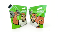 Sac Composé de Qualité Alimentaire 128oz Refermable Sac d'Emballage pour Snacks Debout avec Poignée pour Noix, Aliments Secs Stockage
