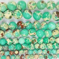 Stock en gros de perles de pierres précieuses naturelles en vrac 4mm 6mm 8mm 10mm 12mm perles de turquoise originales en vrac pour la fabrication de bijoux