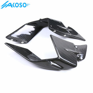 Paneles Laterales de Fibra de Carbono 100% 3K AKOSO con Alerones Fijos Carenado Winglets para Motocicleta <span class=keywords><strong>BMW</strong></span> <span class=keywords><strong>S1000RR</strong></span> <span class=keywords><strong>2023</strong></span> 2024 - Product Image 4
