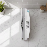 Robot Nettoyeur de Vitres Électrique Automatique pour Maison, Appartement, Bureau – Robot Intelligent de Lavage de Vitres avec Détection des Bords et Corde de Sécurité (US)