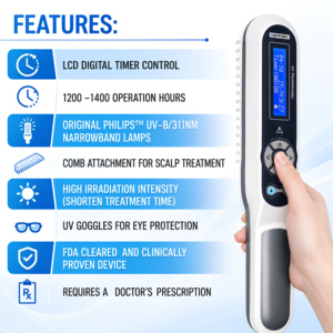 <strong>Kernel</strong> Factory Price Uvb Light 311nm UV Phototherapy for Atopic Dermatitis Psoriasis Treatment - Product Image 1