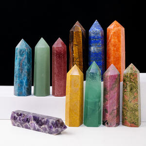 2023 Großhandel Raucher set Natur kristall Edelstein Punkt Heils teine Rauch laden Poliert Klar Quarz Crystal Point Zauberstab - Product Image 6