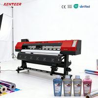 Imprimante à solvant écologique Kenteer 1,9 m I3200 F1080 à tête unique, machine d'impression numérique à jet d'encre pour bannières en vinyle avec pompe de haute qualité