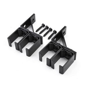 WEKIS Single Sliding Barn Door <b>Bracket</b> Steel Brass Box Rail Splice Hanger for Shed Door Celling Mount Union <b>Brackets</b> Screw - Product Image 6