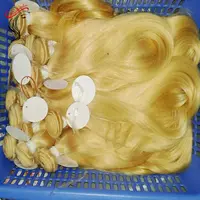 Nähen Sie in Nagel haut ausgerichtet Echthaar verlängerungen blond russisch 613 Straight Wefts Großhandel Raw Weave Hersteller