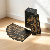 Jeux de cartes à boire de luxe personnalisés pour adultes, avec estampage à chaud doré, impression et emballage sur mesure, cartes de poker pour la famille et les amis