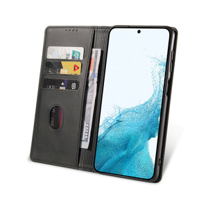 Étui professionnel en cuir PU grain de veau avec support magnétique pour Samsung Galaxy S26 S25 S24 S23 S22 S21 Ultra <span class=keywords><strong>Note</strong></span> 20 10 - Product Image 2