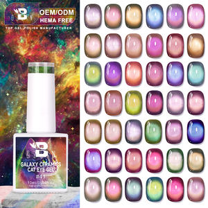 BOZLIN Nouveau Lancement Galaxy Céramique Cat Eye Gel Polish Hema Free 72 Couleurs Vegan Cat Eye Gel Prix Usine Magnétique <span class=keywords><strong>Uv</strong></span> Gel Polish - Product Image 1