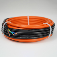 Sistemas de calefacción y piezas: cable T Cable de calefacción eléctrica Huanrui 120V/220V/230V/240V, 12 W/m 18 W/m, CE ROHS TUV, 15 años de garantía