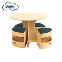Ensemble de table et chaises rondes en bois Montessori pour la maternelle, la maternelle préscolaire et les enfants