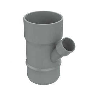 Vente chaude Raccord de tuyauterie <span class=keywords><strong>PVC</strong></span> 45 degrés, type Y réducteur latéral, pour évacuation des eaux usées et ventilation des sols, conforme à la norme DIN - Product Image 3