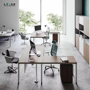 Scrivania per Computer da Ufficio Convertibile ed Estensibile a Forma di L in Legno Resistente dal Design Contemporaneo e Semplice per Segretarie - Product Image 1