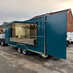 קרוואן אוכל מודרני 2026 מכולה טרומית מאובזר במלואו מטבח נייד משאית קייטרינג עם סרן כפול להמבורגר פיצה ברביקיו <span class=keywords><strong>CE</strong></span> - Product Image 4