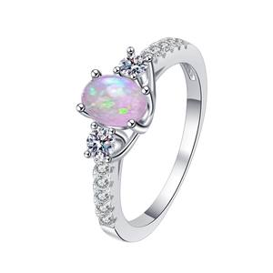 Factory Price Fine Jewelry VVs1 <strong>Opal</strong> Oval Cut S925 Sterling Silver <strong>Rings</strong> of Ladies Woman - Product Image 1