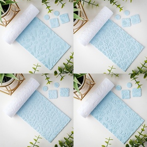 Rodillo de Arcilla Texturizada Serie Océano, Herramienta de Artesanía con Relieve de Medusas, Conchas y Corales del Mundo Submarino - Product Image 1