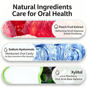 Spray Bucal Multi-Efecto OEM para un Aliento Fresco, Múltiples Sabores Disponibles, Portátil, Fragancia Duradera, Spray Refrescante para el Aliento - Product Image 5