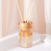Couvercle de bouteille de diffuseur de roseau de parfum naturel en forme de boule personnalisé écologique en bois de hêtre couronne