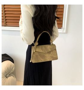 Wholesale Fashion High Quantity Solid PU Leather <b>Square</b> <b>Adjustable</b> Strap Crossbody Shoulder Bag Lady Vintage Tote Bag - Product Image 6