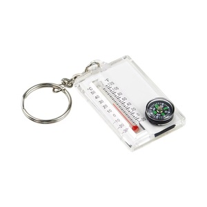 Sản xuất bán buôn của Keychain kim xách tay mini leo núi khóa nhiệt kế ngoài trời la bàn - Product Image 2