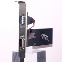 Kartu Serial PCI DB9 RS232 9 Pin Kartu Ekspansi Port COM Untuk Komputer Industri Desktop