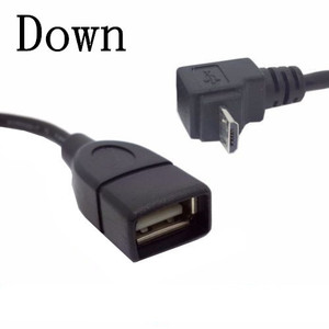 Adaptador Micro USB a USB de 90 Grados en Ángulo Recto, Cable de Datos OTG para Teléfono Móvil - Product Image 1
