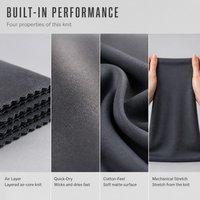 Tissu en tricot soyeux lisse et liquide extensible dans les 4 sens pour vêtements de sport décontractés et vêtements