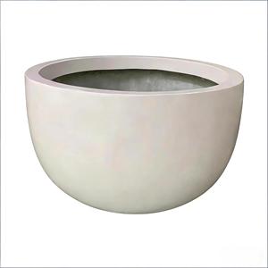 Jardinière cylindrique ronde en fibre de verre, options de couleurs blanc, noir, gris, style nordique, modèle durable, <span class=keywords><strong>d</strong></span>écoration pour <span class=keywords><strong>jardin</strong></span> et hall <span class=keywords><strong>d</strong></span>'hôtel - Product Image 5