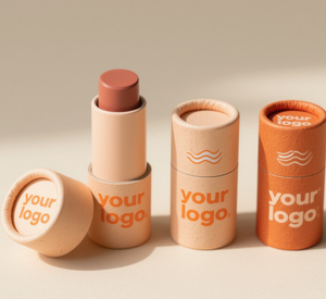 Custom Biodegradable Cardboard Lip Balm Tube, Wholesale Round Kraft <b>Paper</b> <b>Packaging</b> Container - Product Image 1
