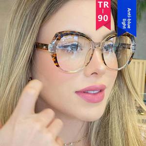 <span class=keywords><strong>Lentes</strong></span> Planas Poligonales Irregulares TR5013, TR90 Anti-luz Azul, Montura de Gafas de Aro Completo, Estilo Punk <span class=keywords><strong>para</strong></span> <span class=keywords><strong>Mujer</strong></span>, Aspecto Natural, Novedad <span class=keywords><strong>2022</strong></span> - Product Image 3