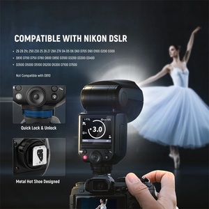 Flash Speedlite <span class=keywords><strong>NEEWER</strong></span> Z2PRO 76Ws <span class=keywords><strong>TTL</strong></span> à tête ronde pour appareils photo reflex numériques Nikon Z8 Z9 Z7 Z6 Z5 Z30 Z50 D850 D3300 D5300 D7100 - Product Image 4