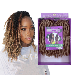 Bán buôn nhà máy Bohemian niềm đam mê <span class=keywords><strong>Twist</strong></span> tự nhiên ánh cao cấp sợi tổng hợp pre-kéo dài phần mở rộng tóc 1B 24'' - Product Image 1