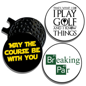 Marcador de Pelotas de Golf de Metal Esmaltado con Logotipo Personalizado de Alta Calidad, Accesorio 360 con Clip Magnético para Gorra, Venta al Por Mayor del Fabricante - Product Image 1
