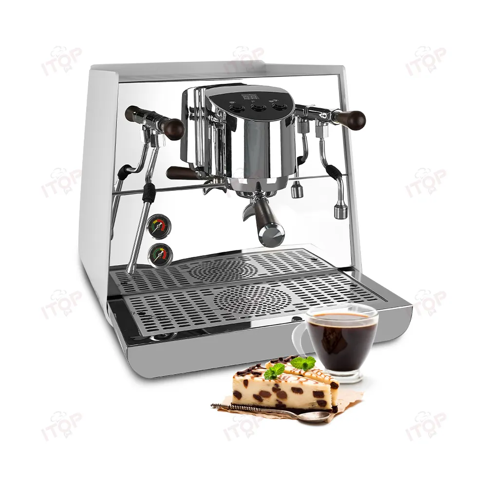 ステンレス鋼10カップエスプレッソとフィルターコーヒーメーカーオフィス電気グループコーヒーマシン価格