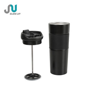 Tasse de voyage isolée sous vide 0,45 L pour voiture Tasse à café avec logo personnalisé et couleur Machine à café et thé portable - Product Image 3